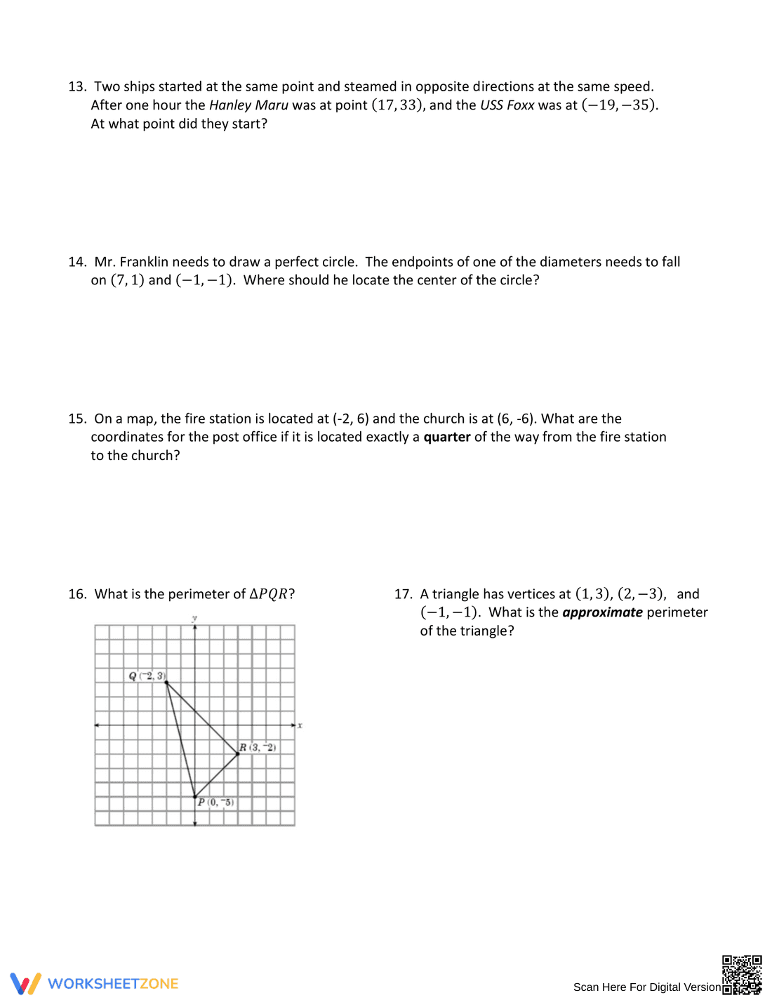 Solve Distance and Midpoint Word Problems - Page 3