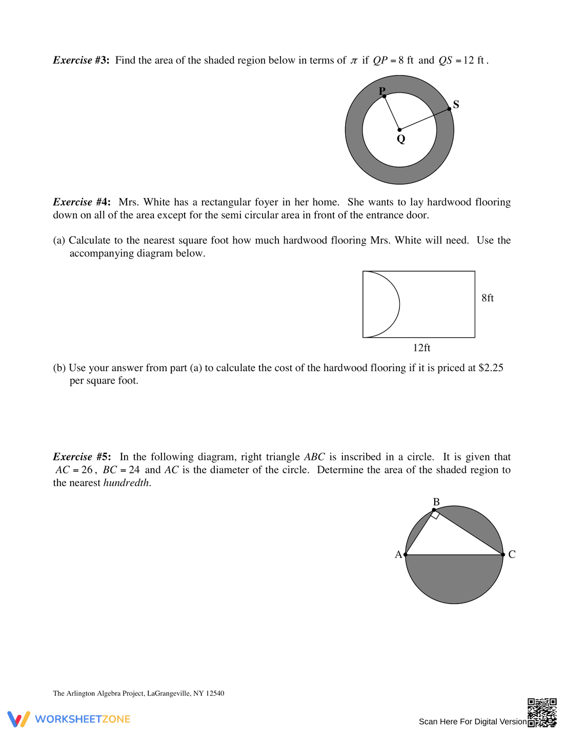 Determine the Area of Shaded Region: Geometry - Page 2