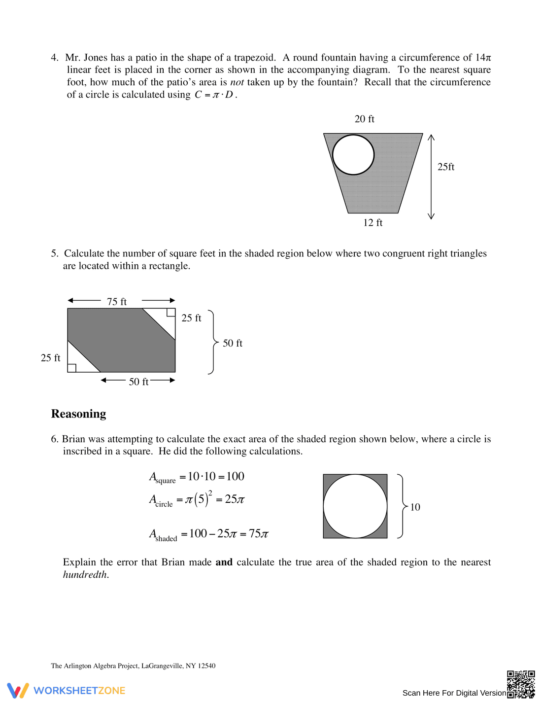 Determine the Area of Shaded Region: Geometry - Page 4