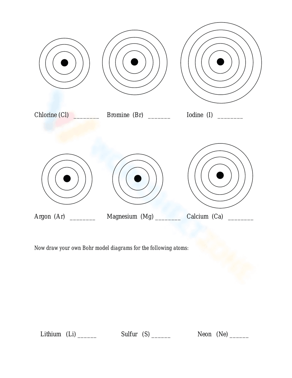 Bohr Model Practice: Electron Configuration Made Simple - Page 2
