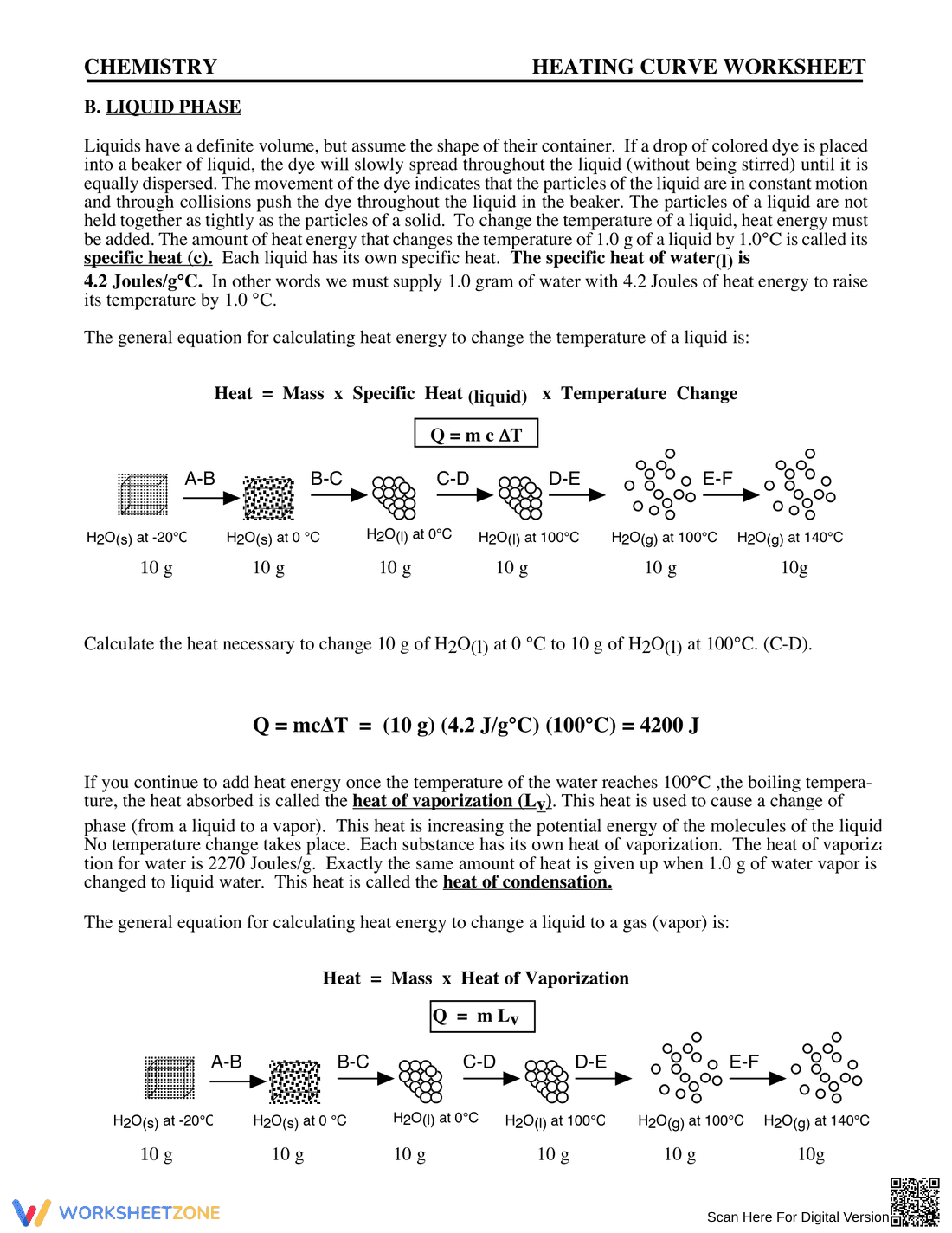 Heating Curve Worksheet: Understanding Phase Transitions - Page 3