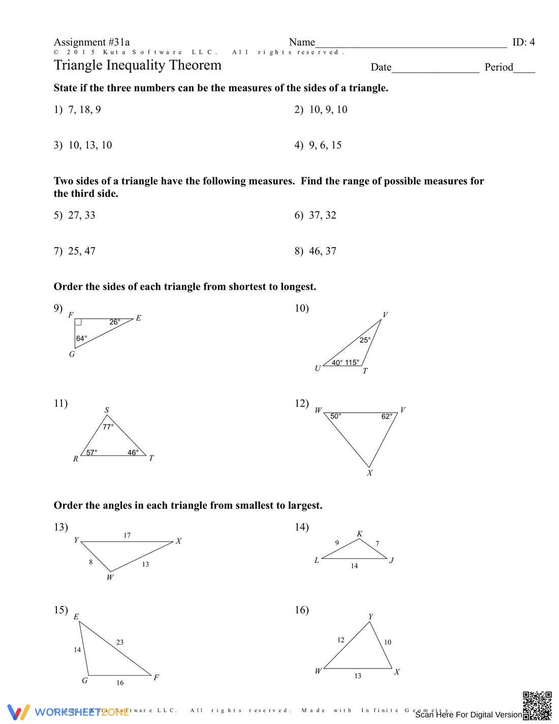 Triangle Inequality Theorem - Page 7