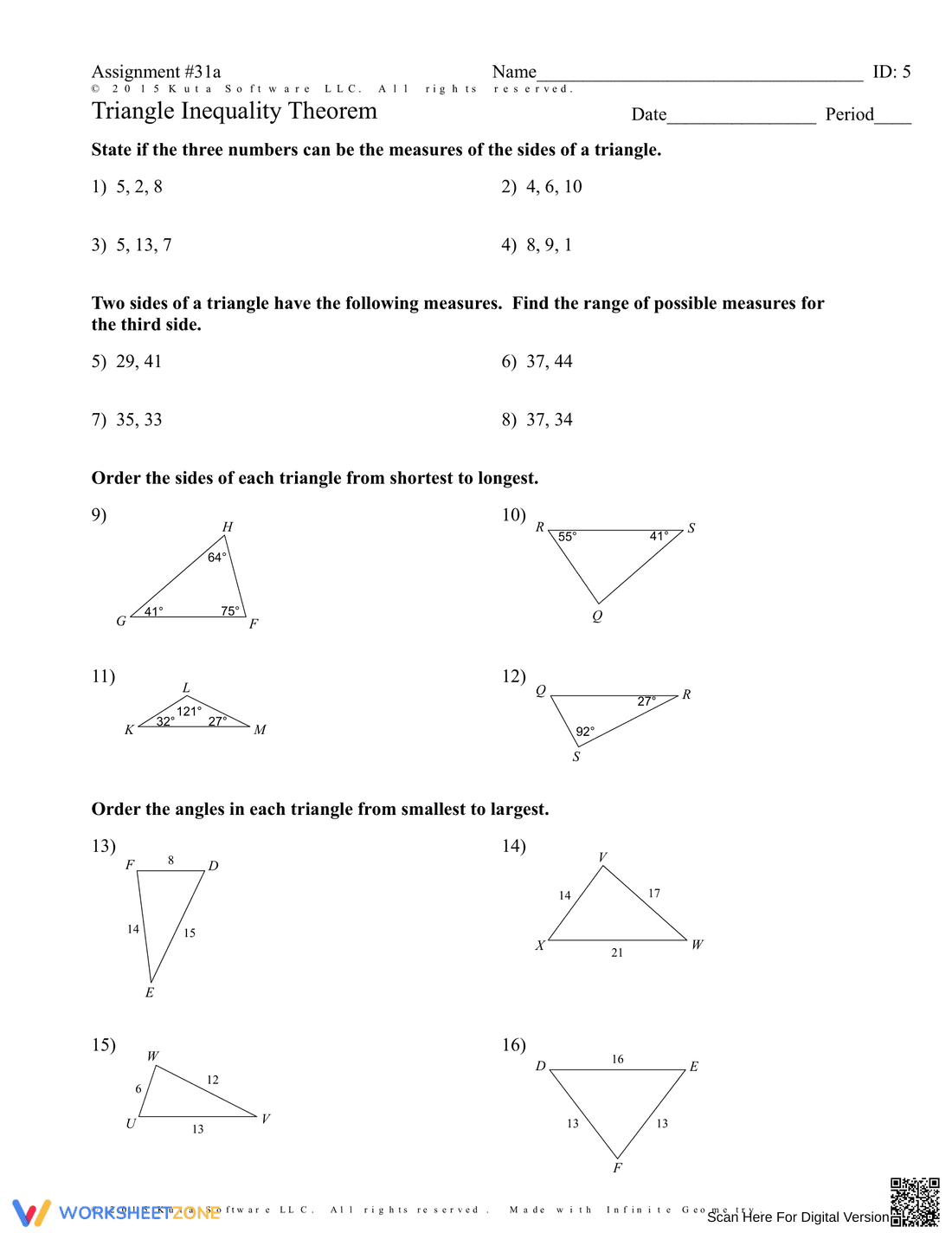 Triangle Inequality Theorem - Page 9