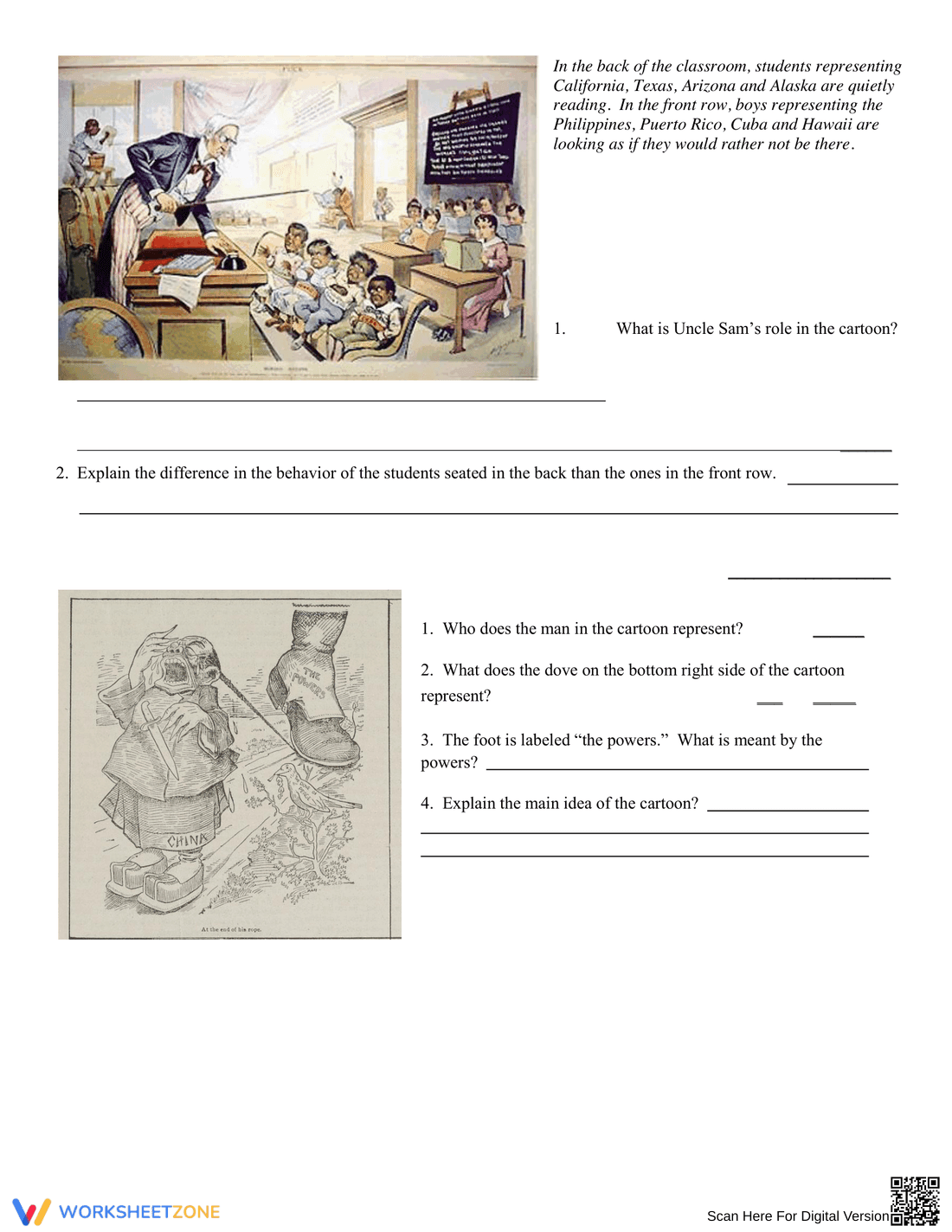 Reasons for American Imperialism Worksheet - Page 5