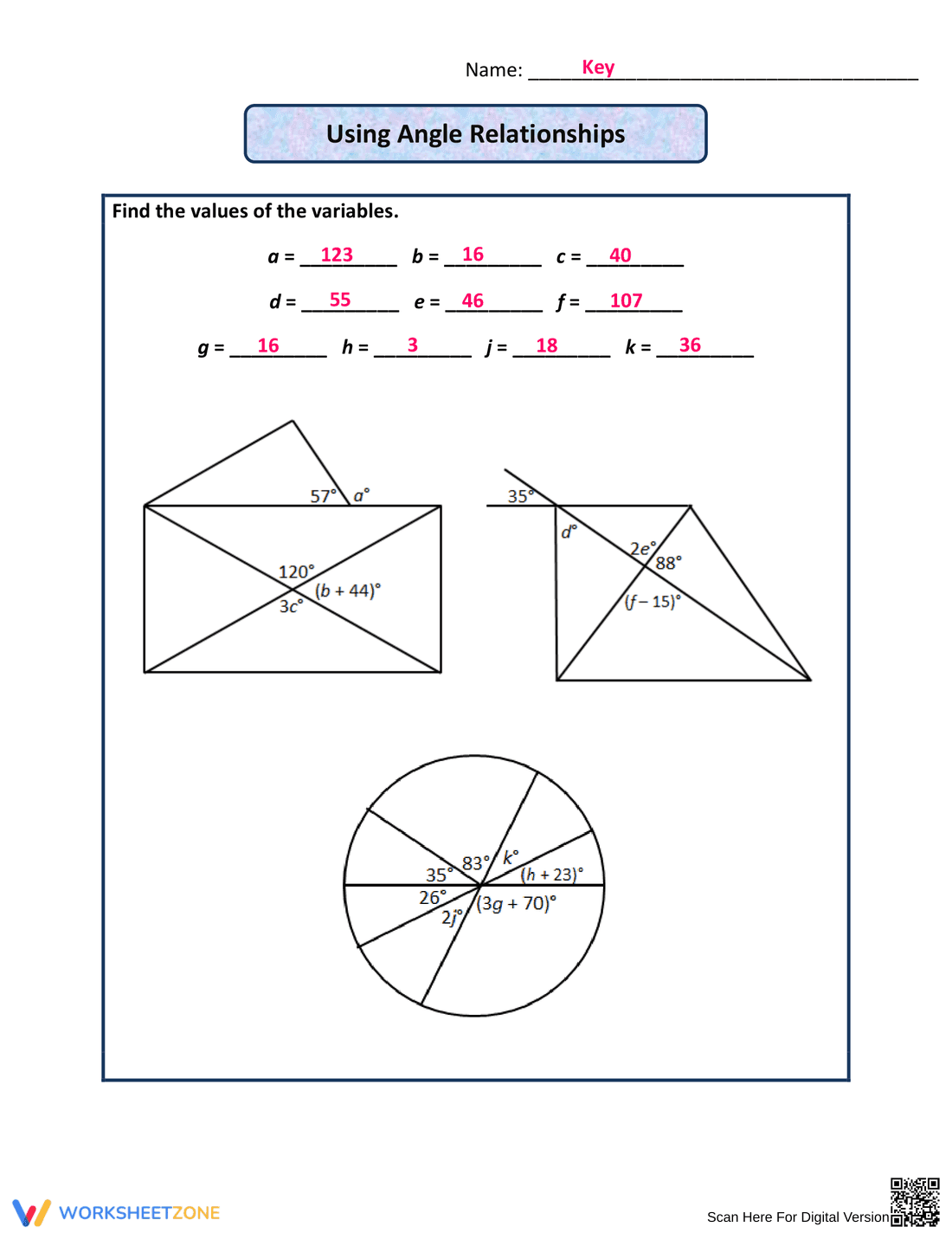 Using Angle Relationships - Page 2