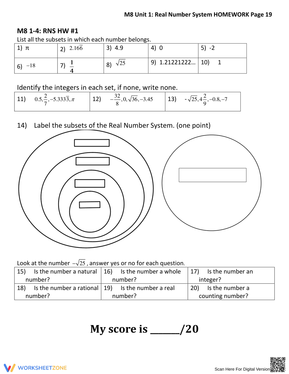 Updated Real Number System - Page 5