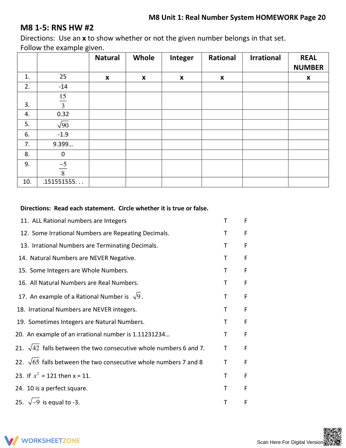 Updated Real Number System - Page 6