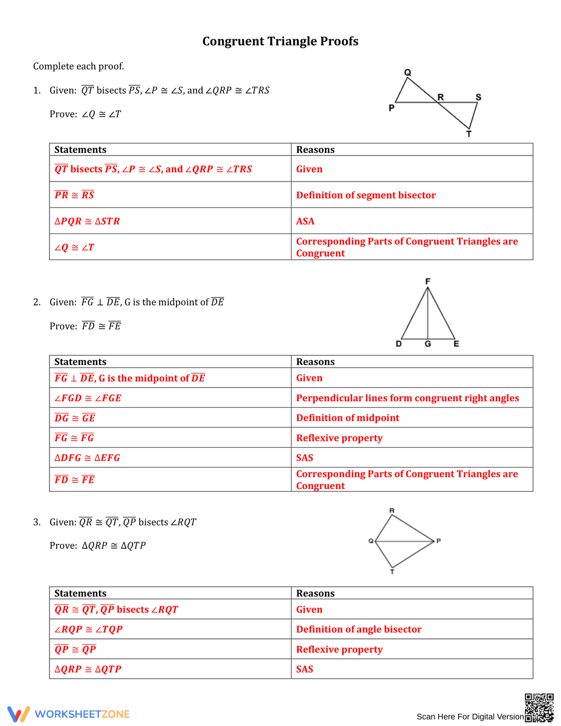 Practice Proving Congruent Triangles - Page 3