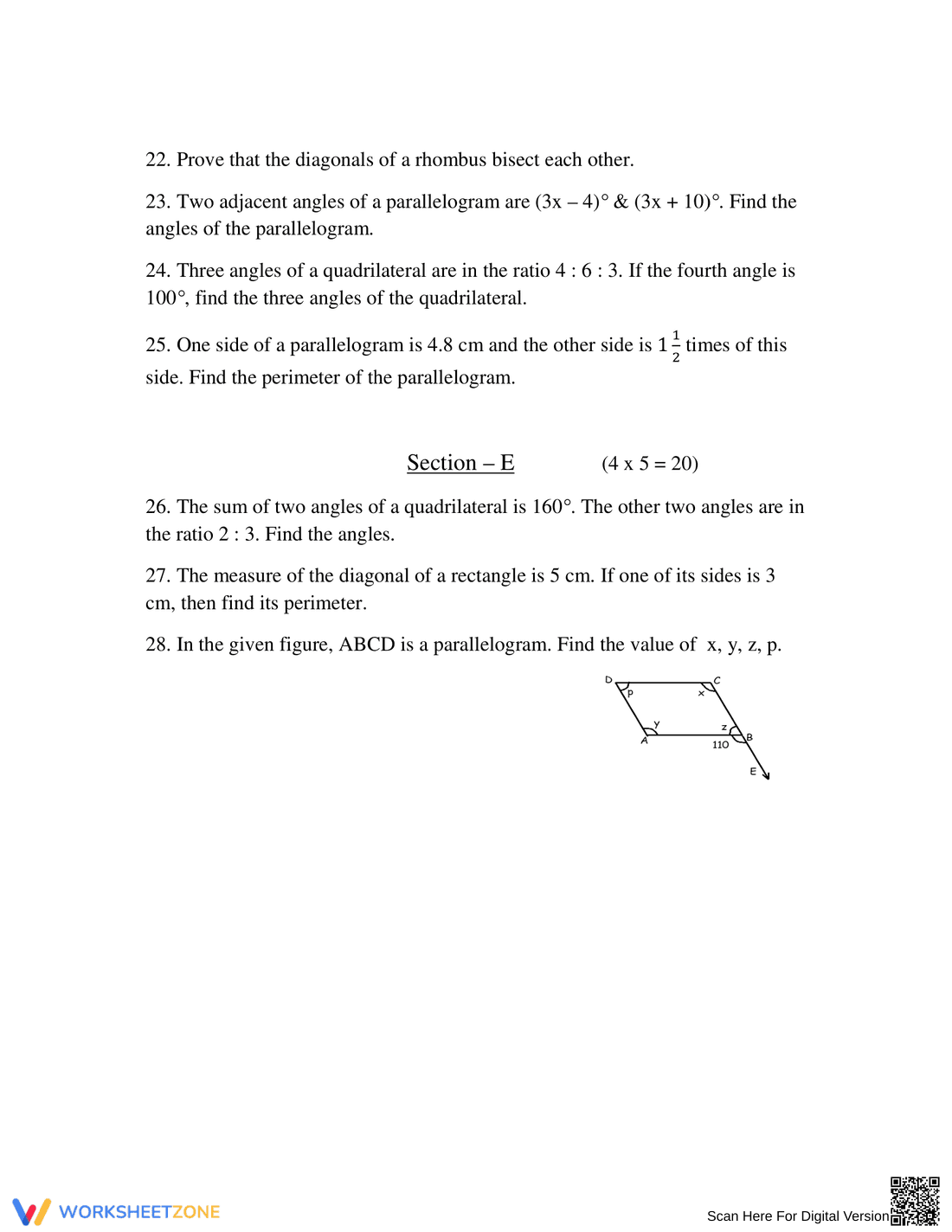 Understanding Quadrilaterals: Comprehensive Worksheet - Page 4