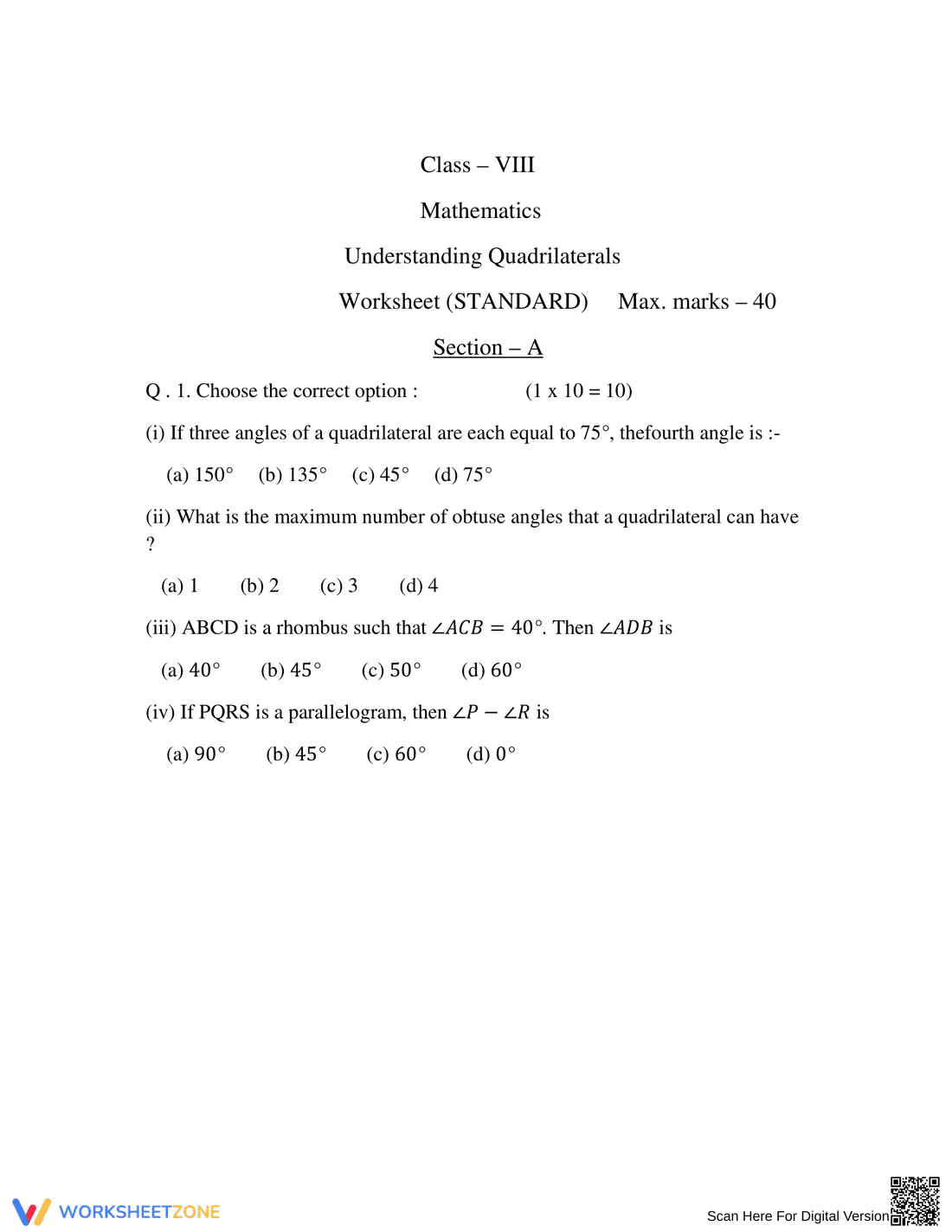 Understanding Quadrilaterals: Comprehensive Worksheet - Page 6