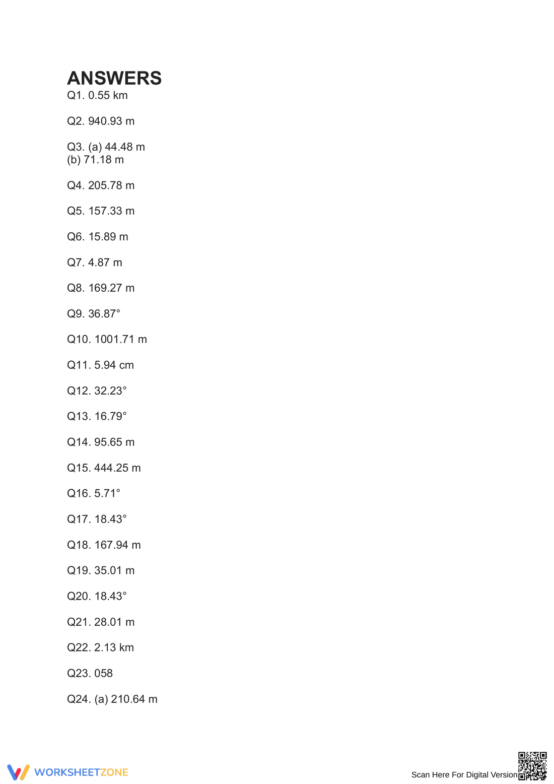 Trigonometry: Angles of Elevation and Depression Worksheet - Page 4