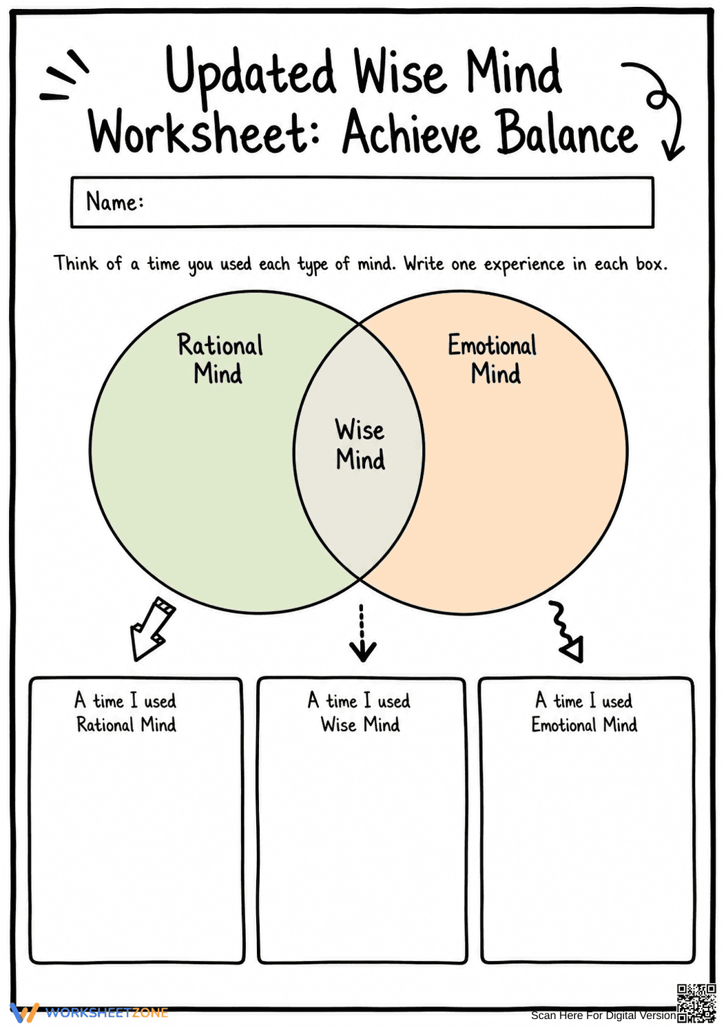 Wise Mind Worksheet (3 Levels) | Grade 5 Ready - Page 11