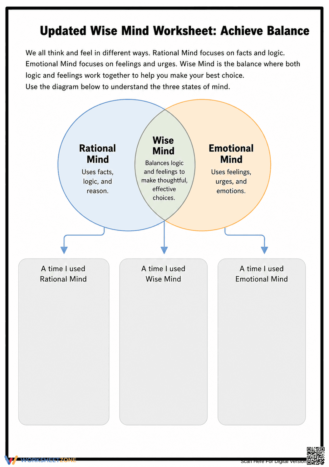 Wise Mind Worksheet (3 Levels) | Grade 5 Ready - Page 13
