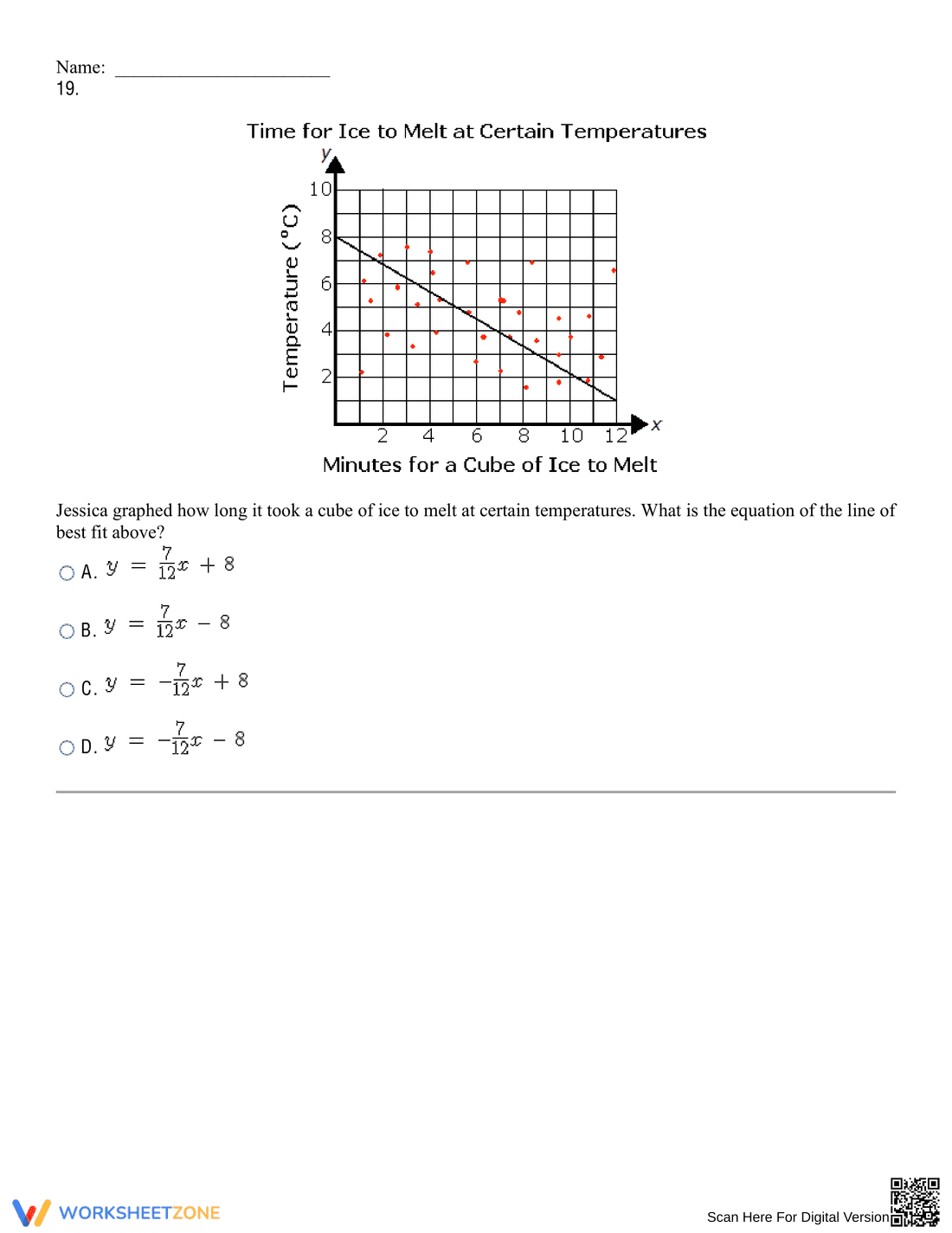 Updated Best Fit Lines Worksheet for Data Analysis - Page 16