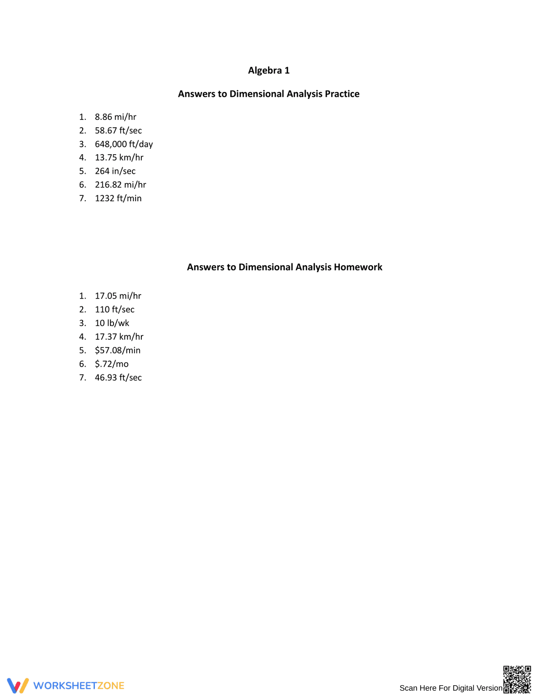 Dimensional Analysis Practice: Unit Conversion Skills - Page 3