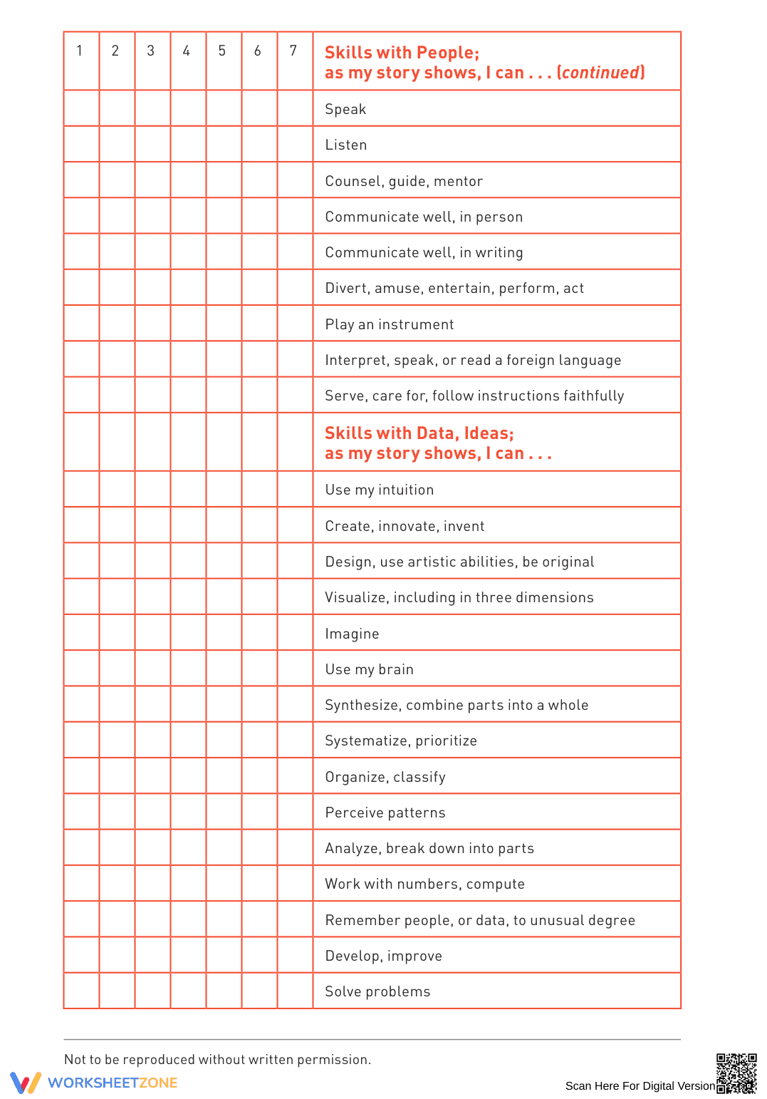 The Parachute Skills Grid: Building Life Skills - Page 2