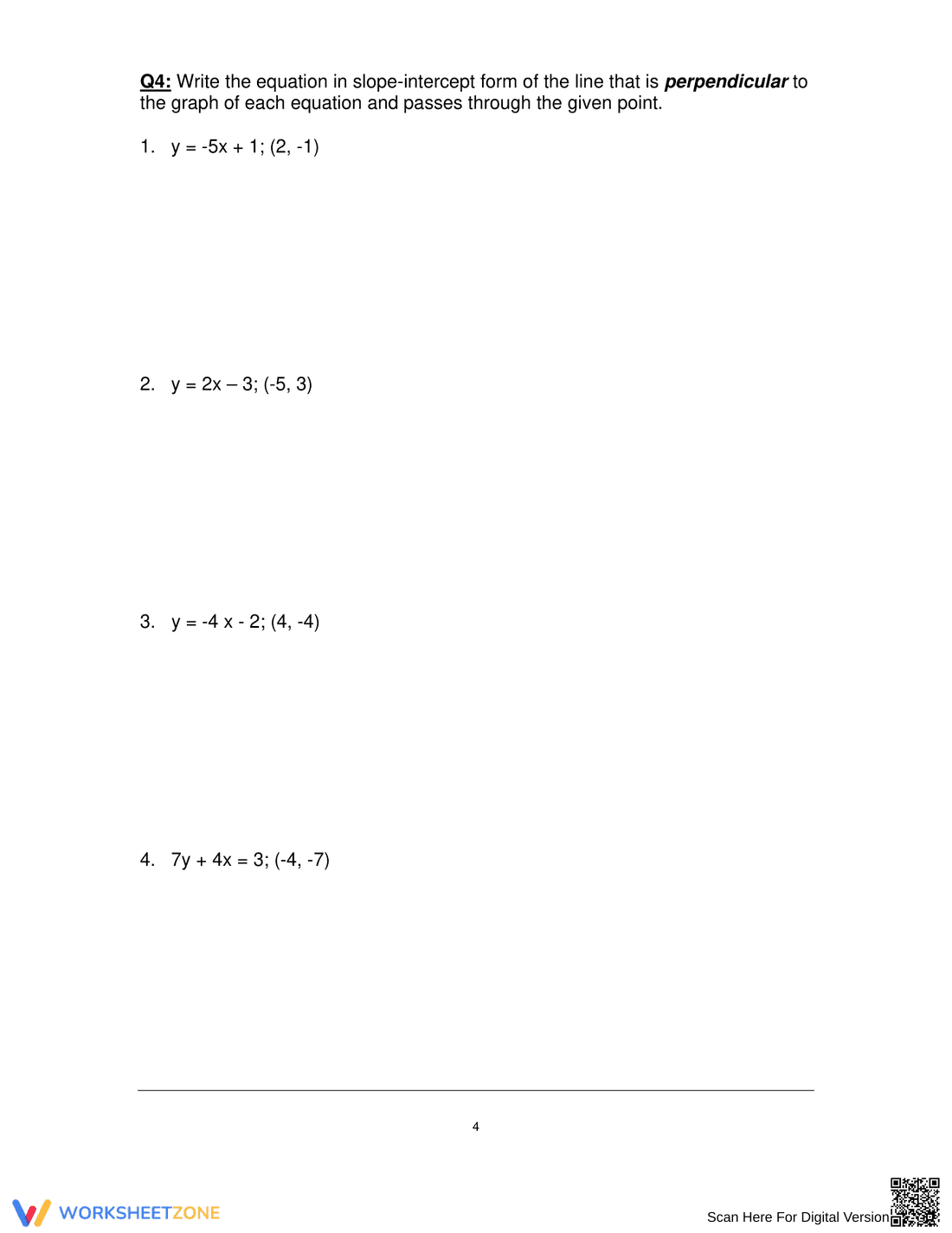 Updated Practice: Parallel & Perpendicular Lines - Page 4