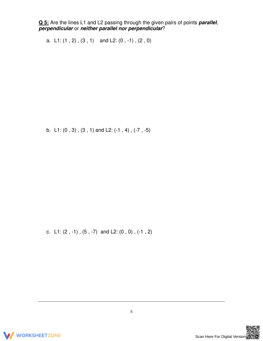Updated Practice: Parallel & Perpendicular Lines - Page 5