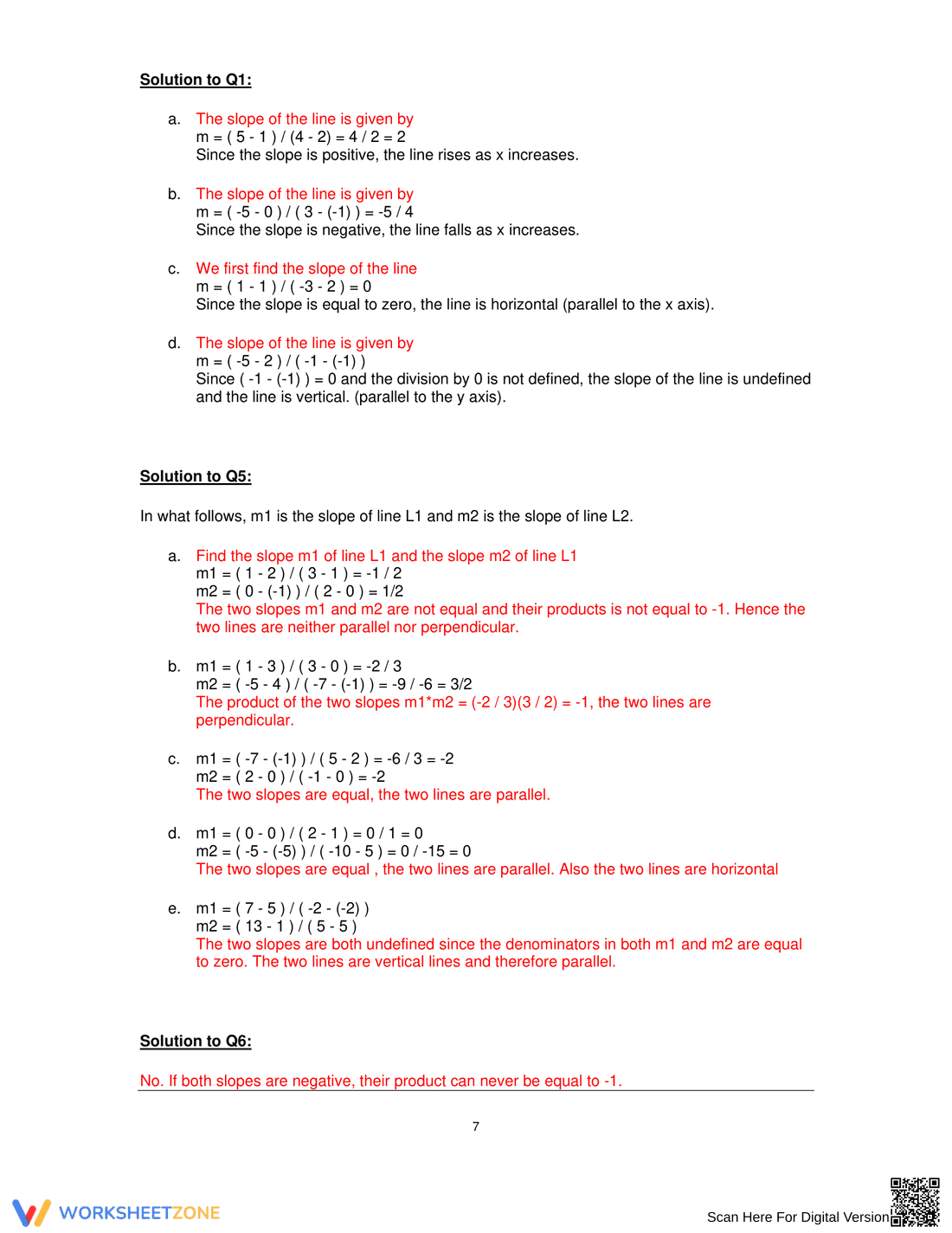 Updated Practice: Parallel & Perpendicular Lines - Page 7