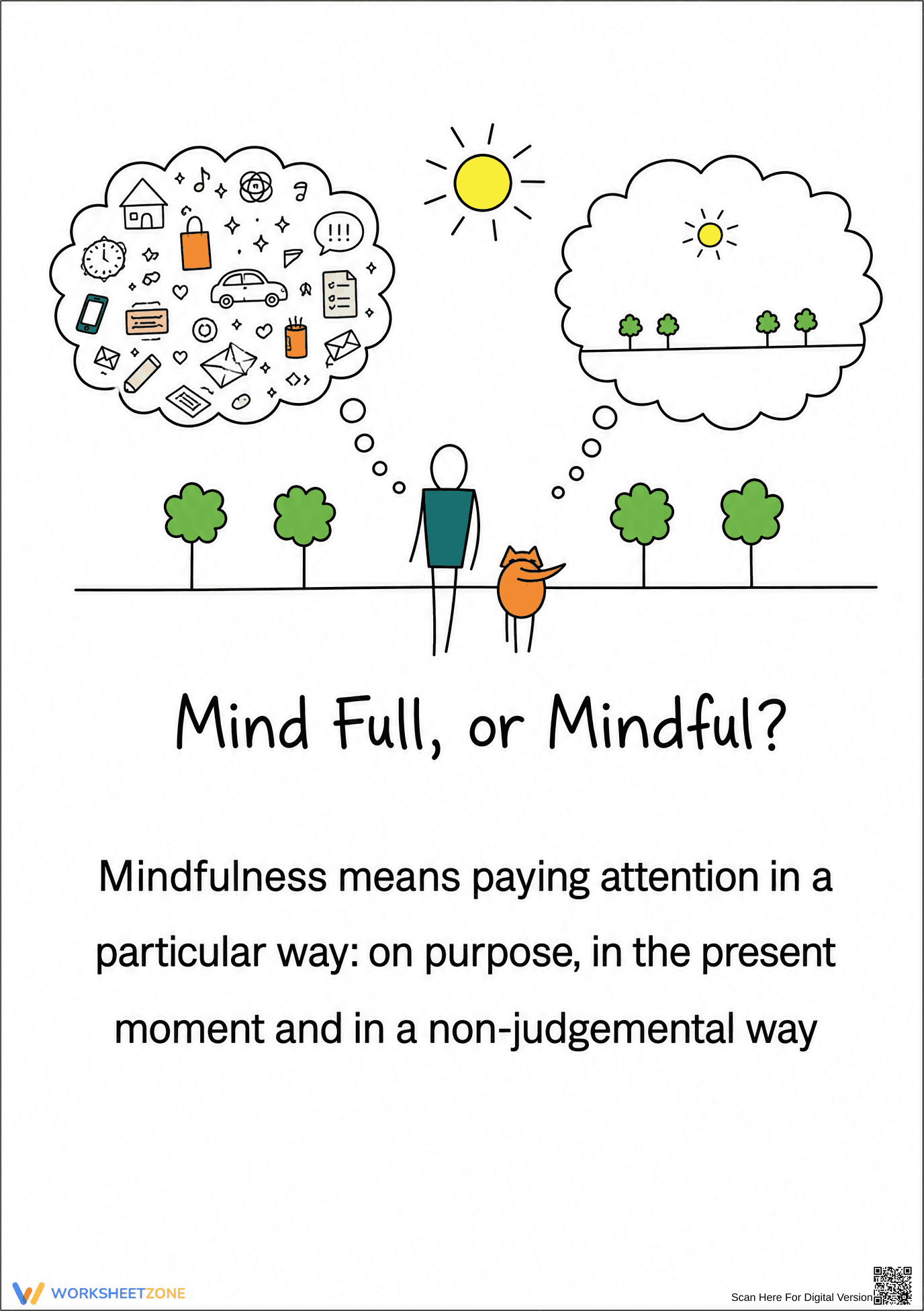 Printable Self-Care & Mindfulness Worksheet | Grade 8 Ready - Page 4