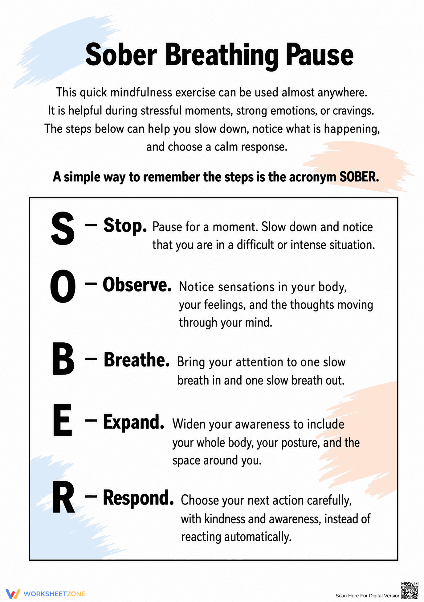 Printable Self-Care & Mindfulness Worksheet | Grade 8 Ready - Page 6