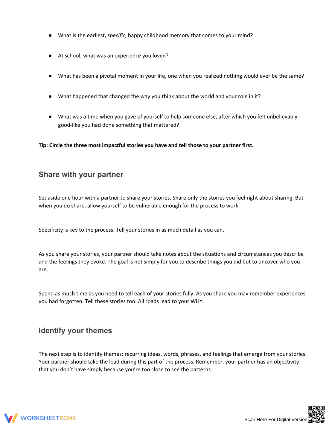 Updated Worksheet to Find Your Why - Page 2