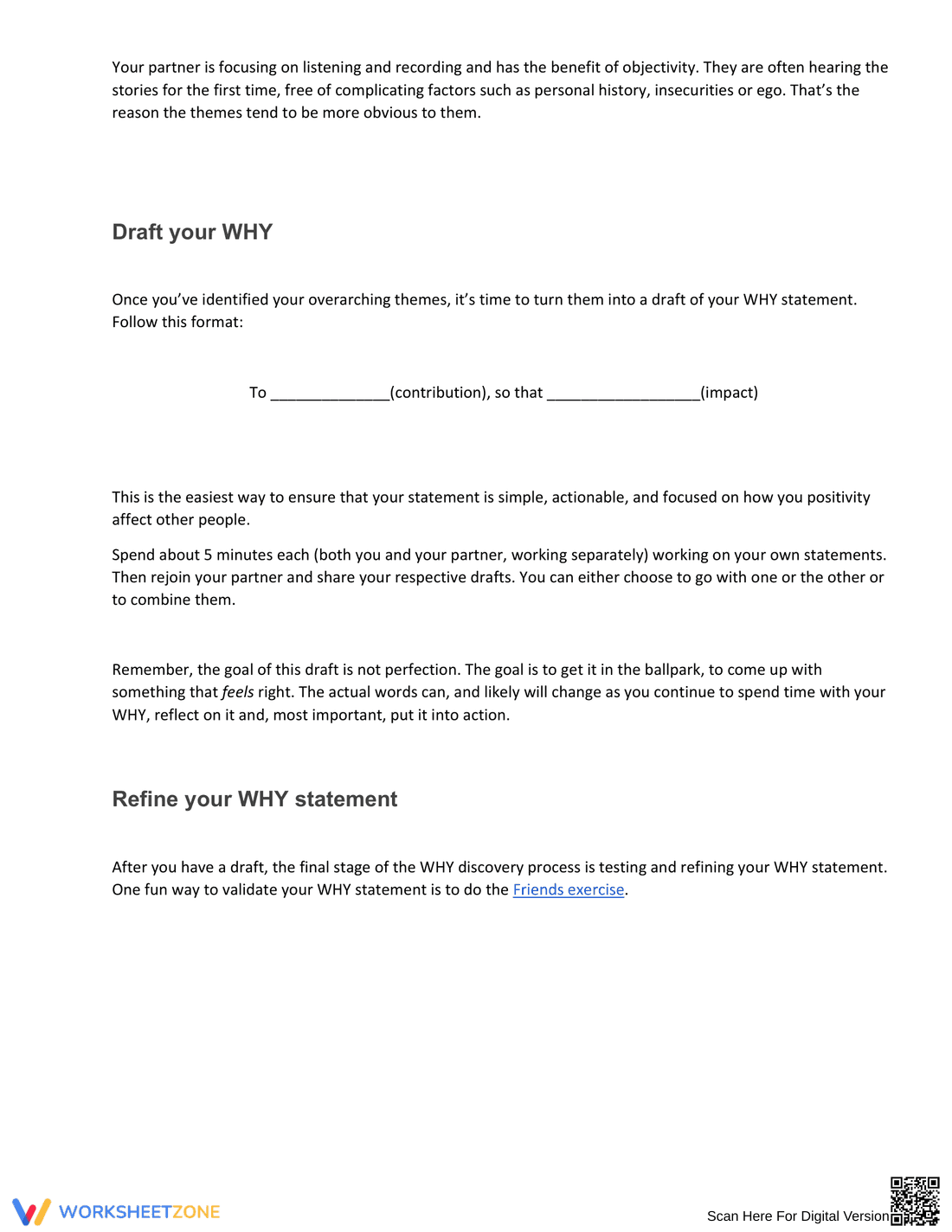 Updated Worksheet to Find Your Why - Page 3