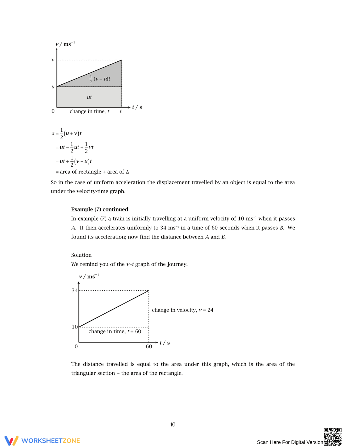 Analyzing Velocity-Time Graphs - Page 10