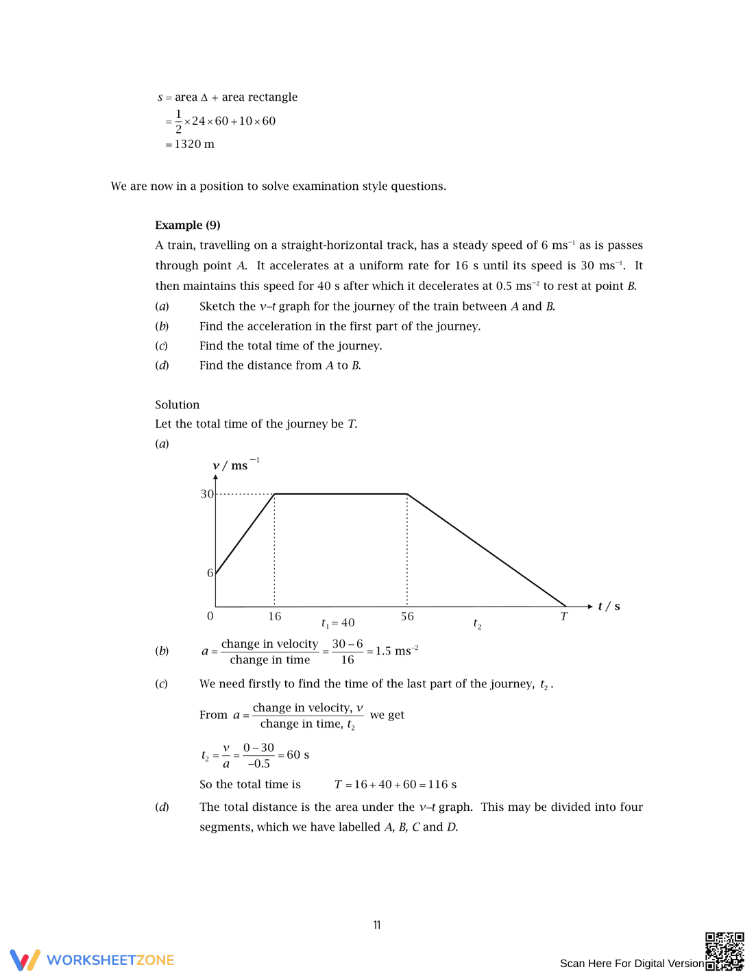 Analyzing Velocity-Time Graphs - Page 11