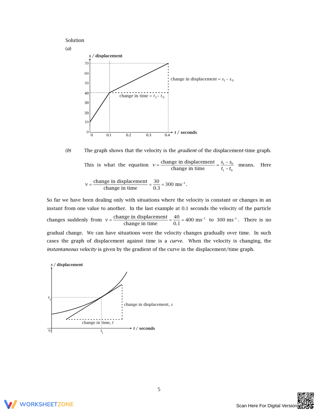 Analyzing Velocity-Time Graphs - Page 5