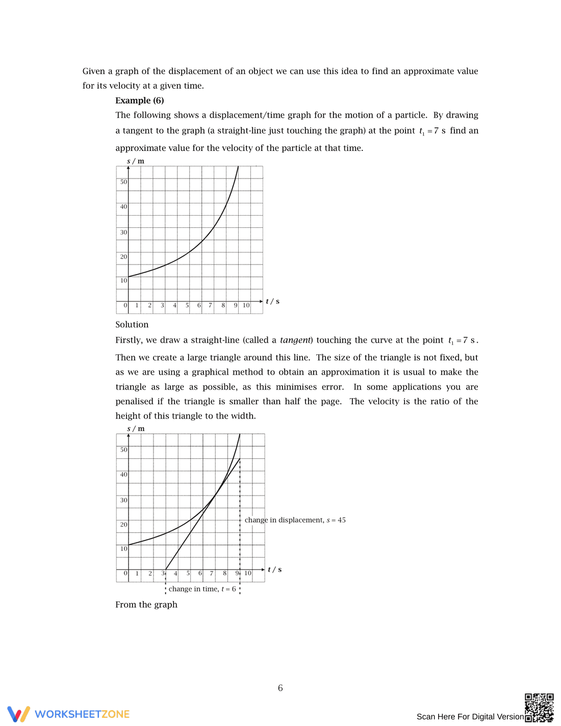 Analyzing Velocity-Time Graphs - Page 6