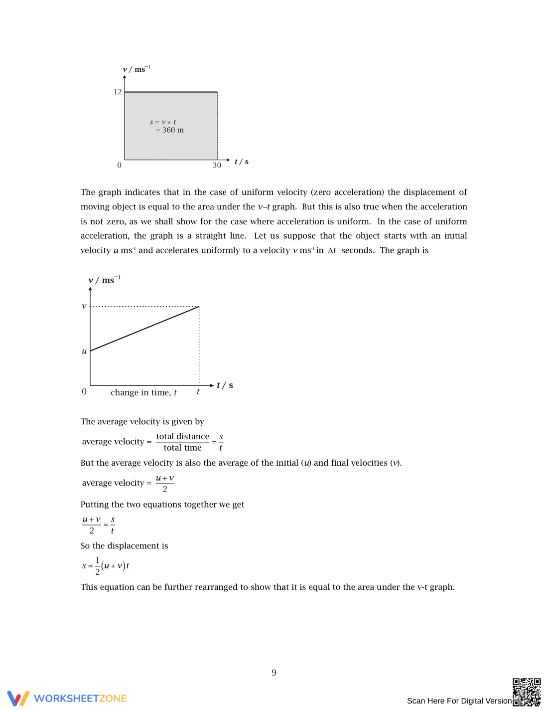 Analyzing Velocity-Time Graphs - Page 9