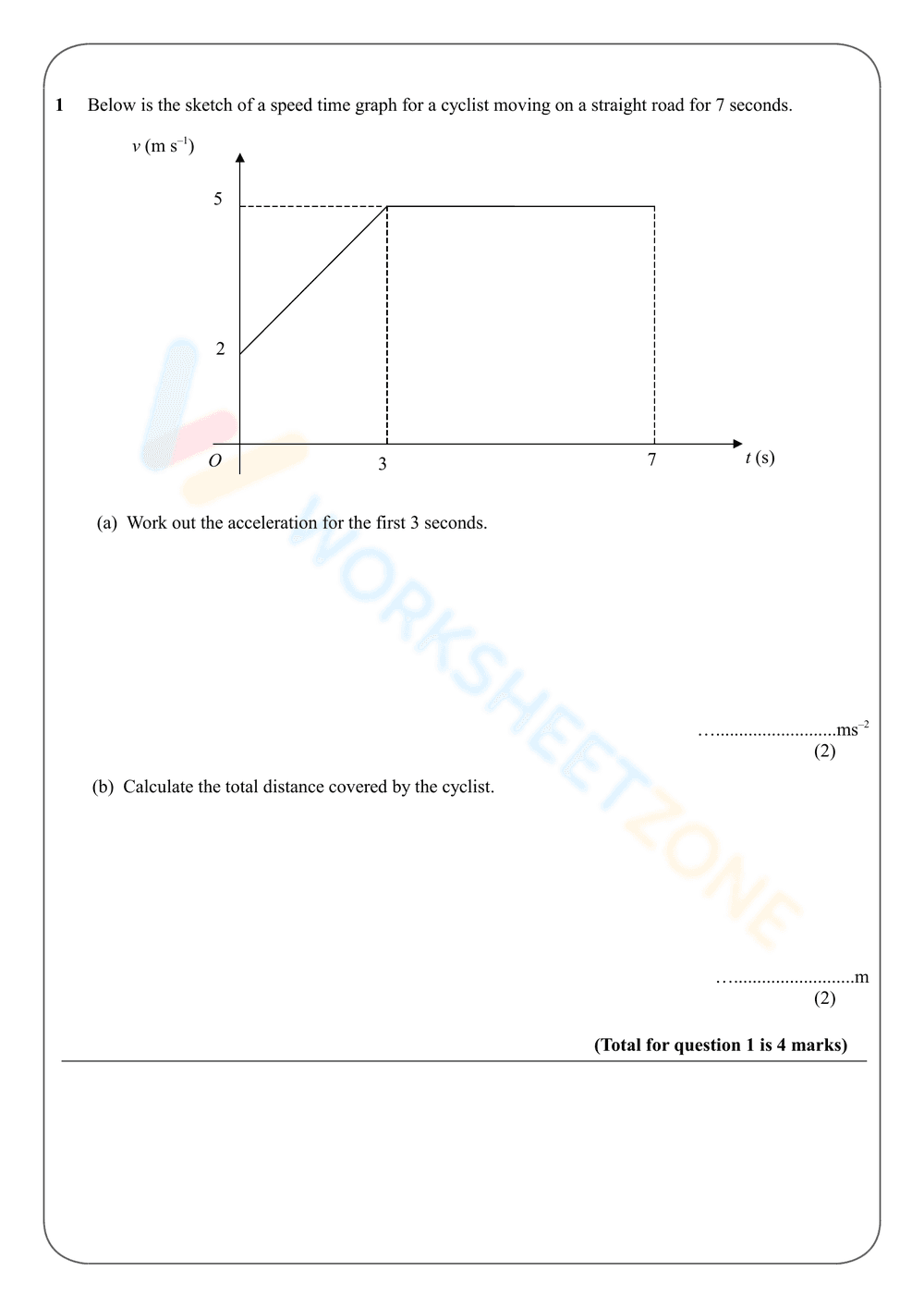 Graphs of Velocity and Time: Physics - Page 2