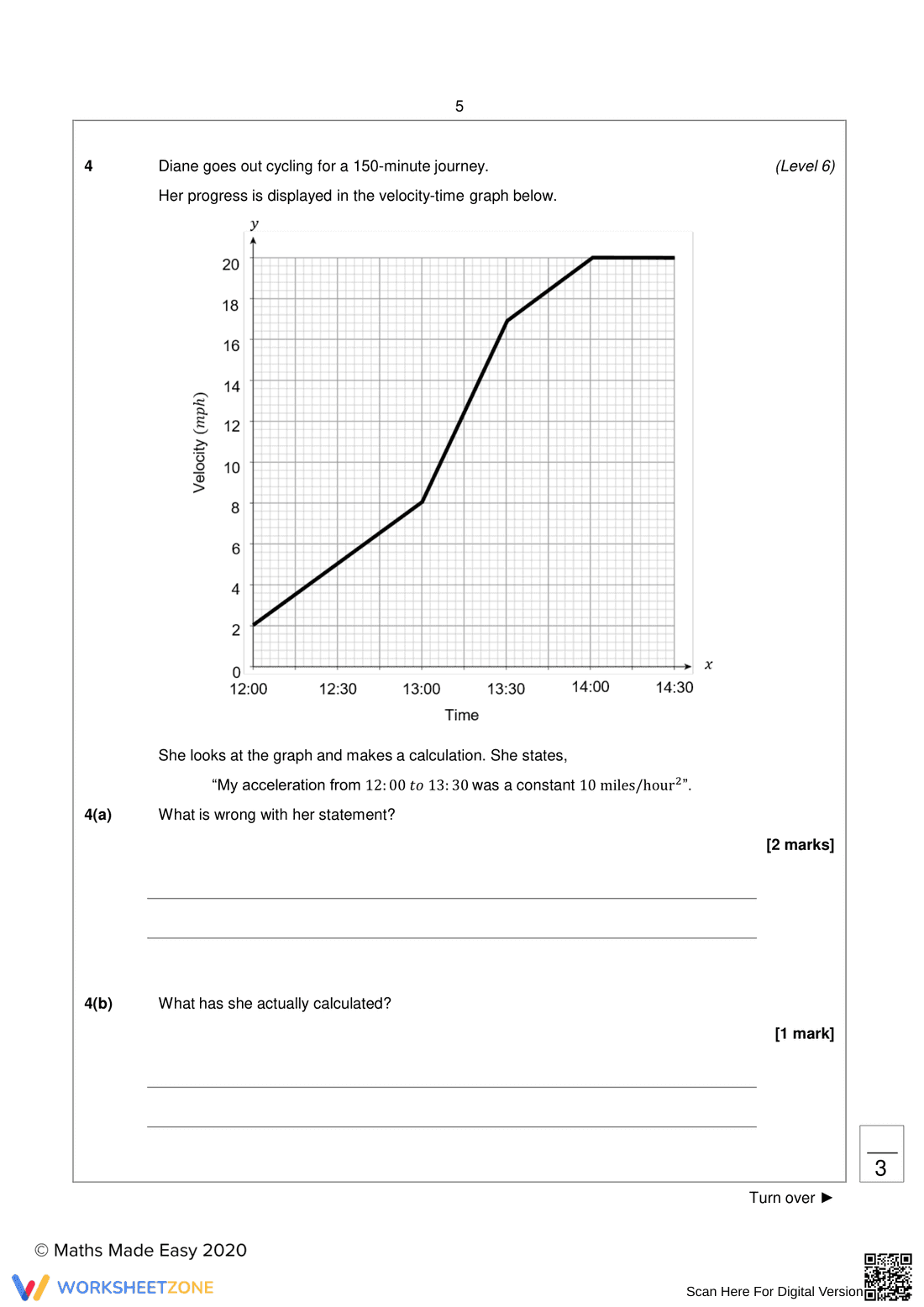 Interpreting Velocity-Time Graph - Page 5