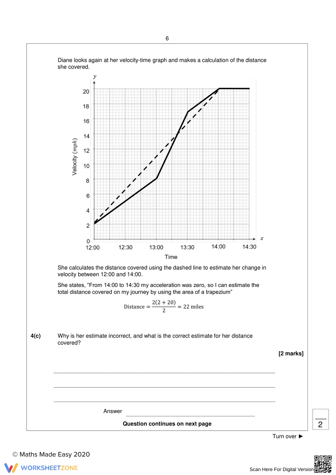 Interpreting Velocity-Time Graph - Page 6