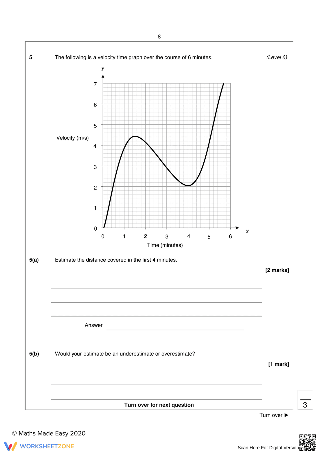 Interpreting Velocity-Time Graph - Page 8