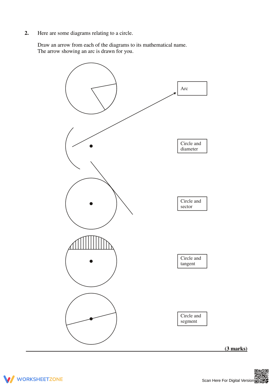 Calculate Area and Circumference of Circles - Page 3