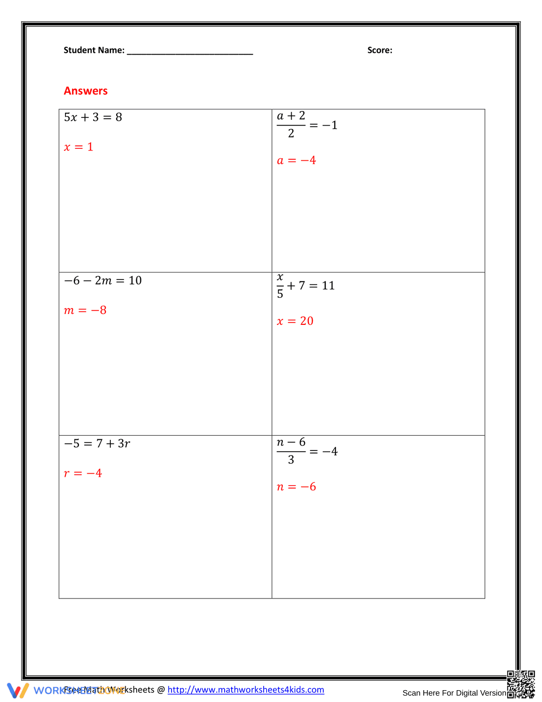 Solving Two-Step Inequalities - Page 4