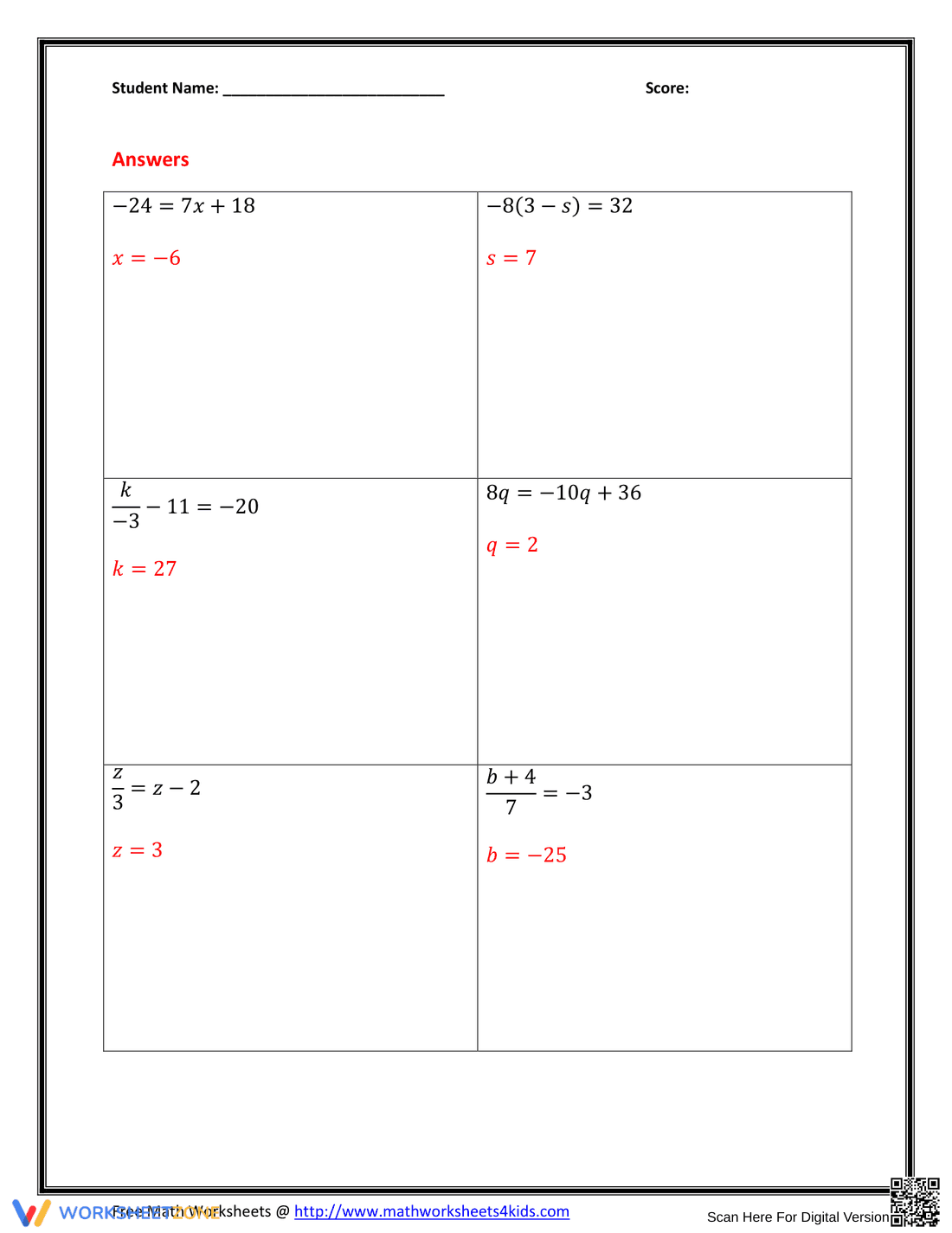 Solving Two-Step Inequalities - Page 8