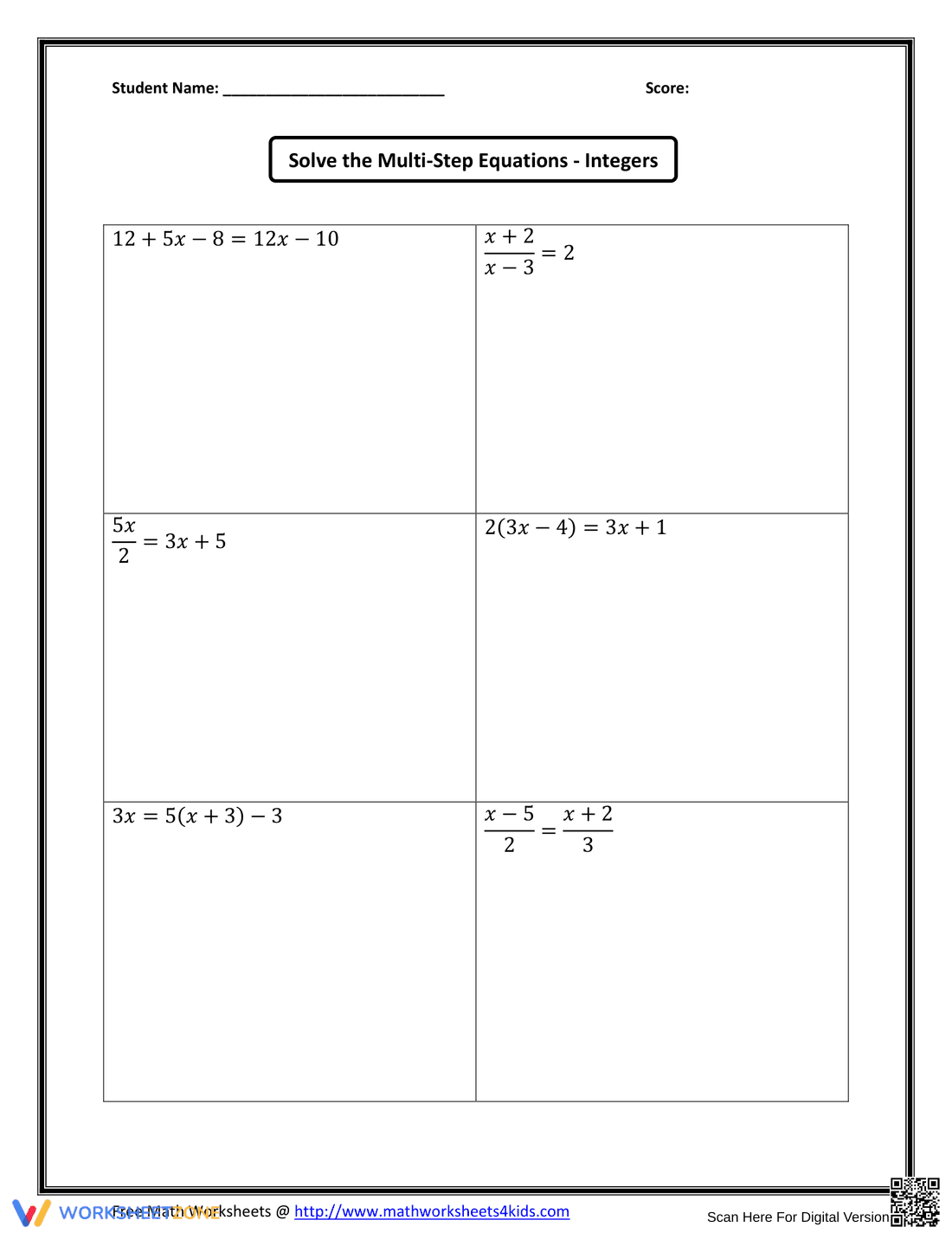 Solving Two-Step Inequalities - Page 9
