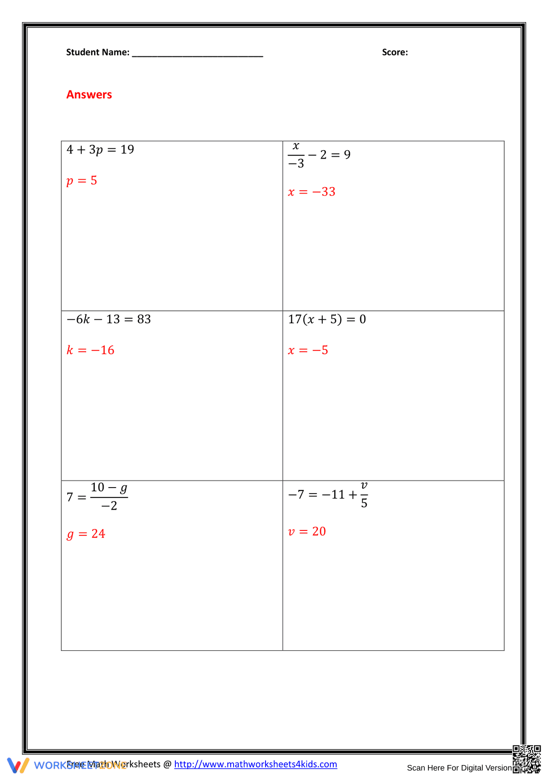 Solving Two-Step Inequalities - Page 6