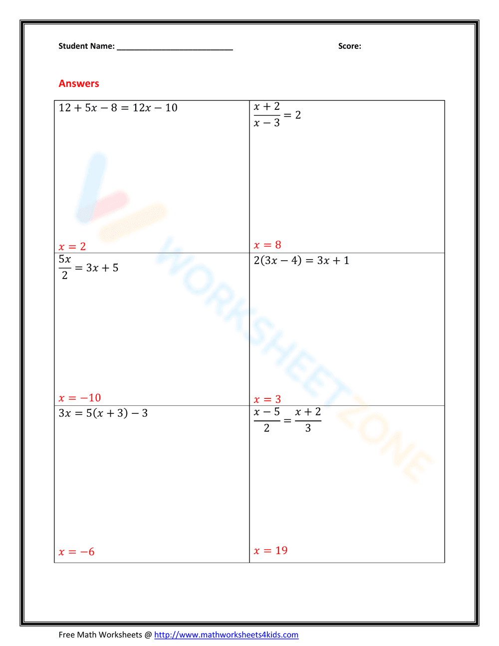 Solving Two-Step Inequalities - Page 10