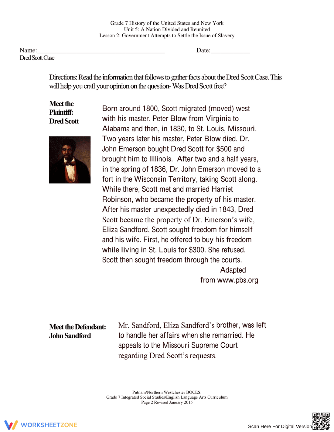 Dred Scott v Sandford: Analyzing the Decision - Page 2