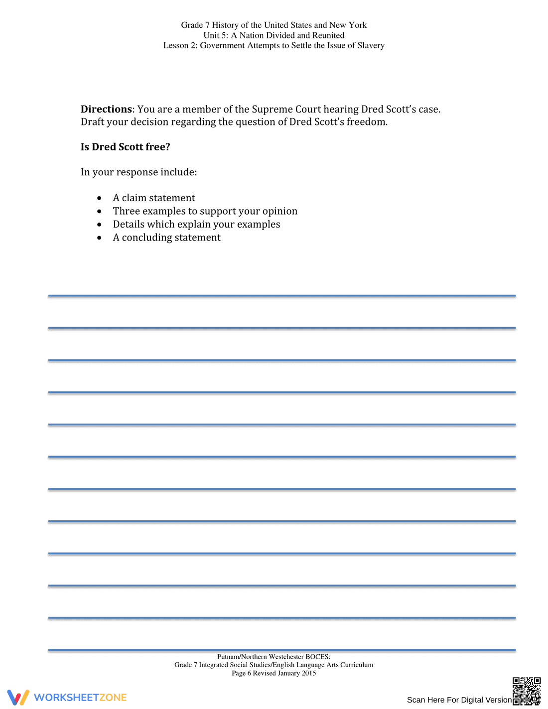 Dred Scott v Sandford: Analyzing the Decision - Page 6