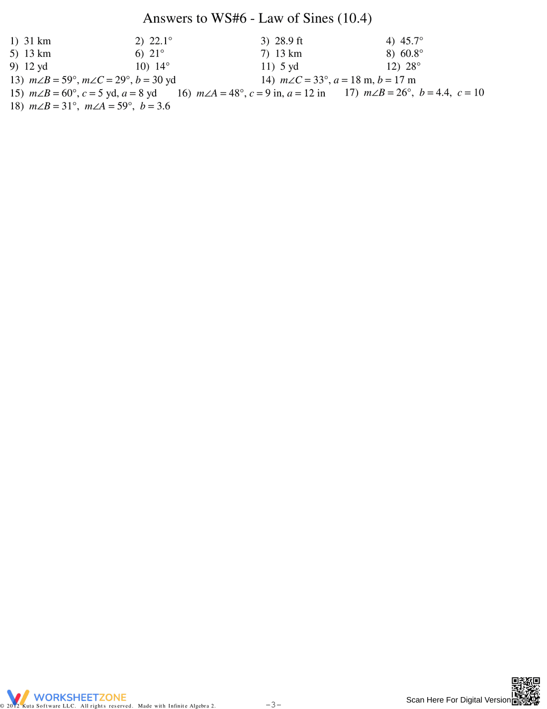 Applying the Law of Sines - Page 3
