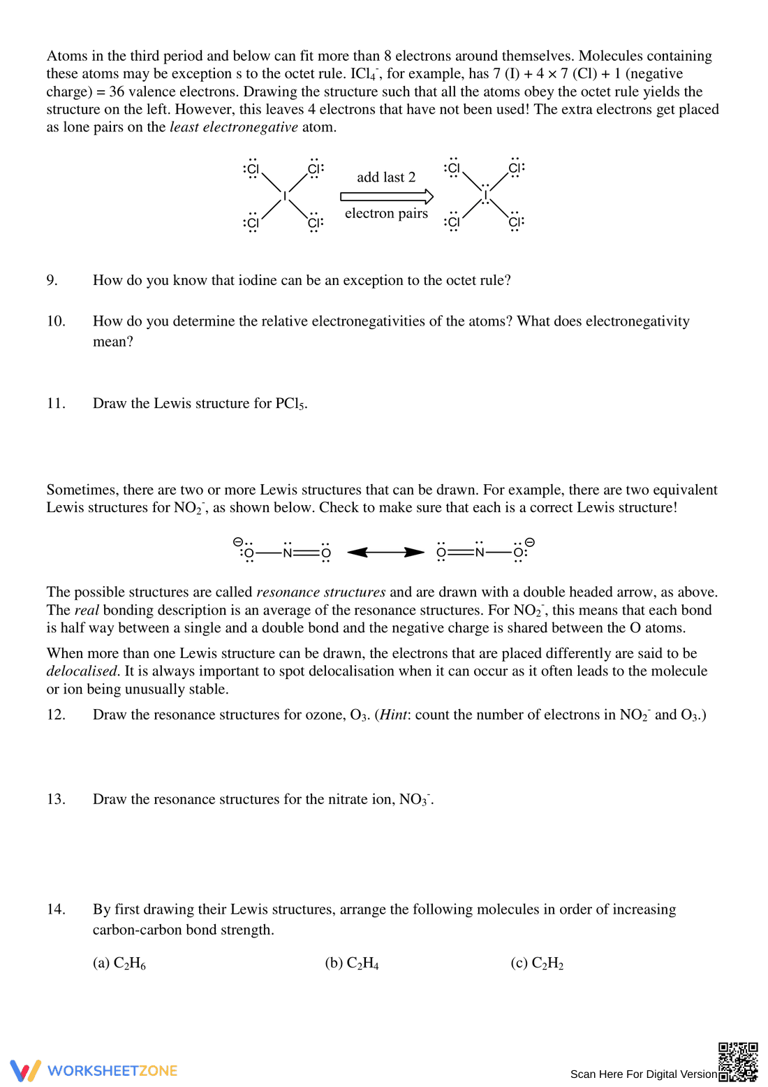 Ionic & Covalent Bonding: Chemistry Worksheet - Page 3