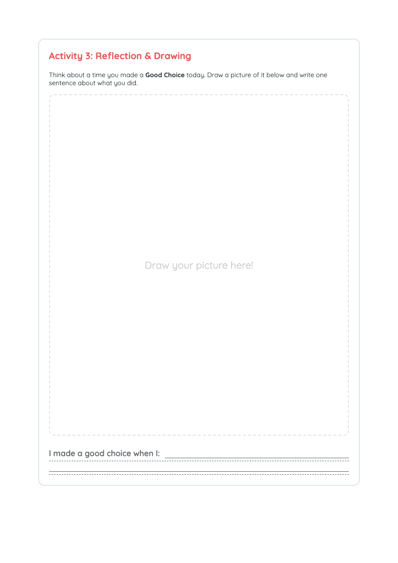 Developing Good Habits Worksheet - Page 3