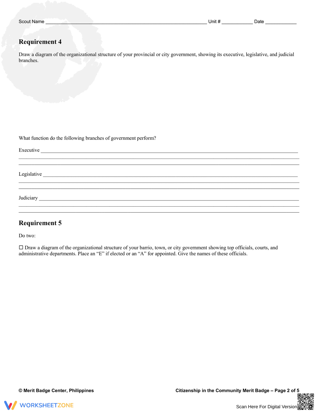 Exploring Community Citizenship Merit Badge - Page 2