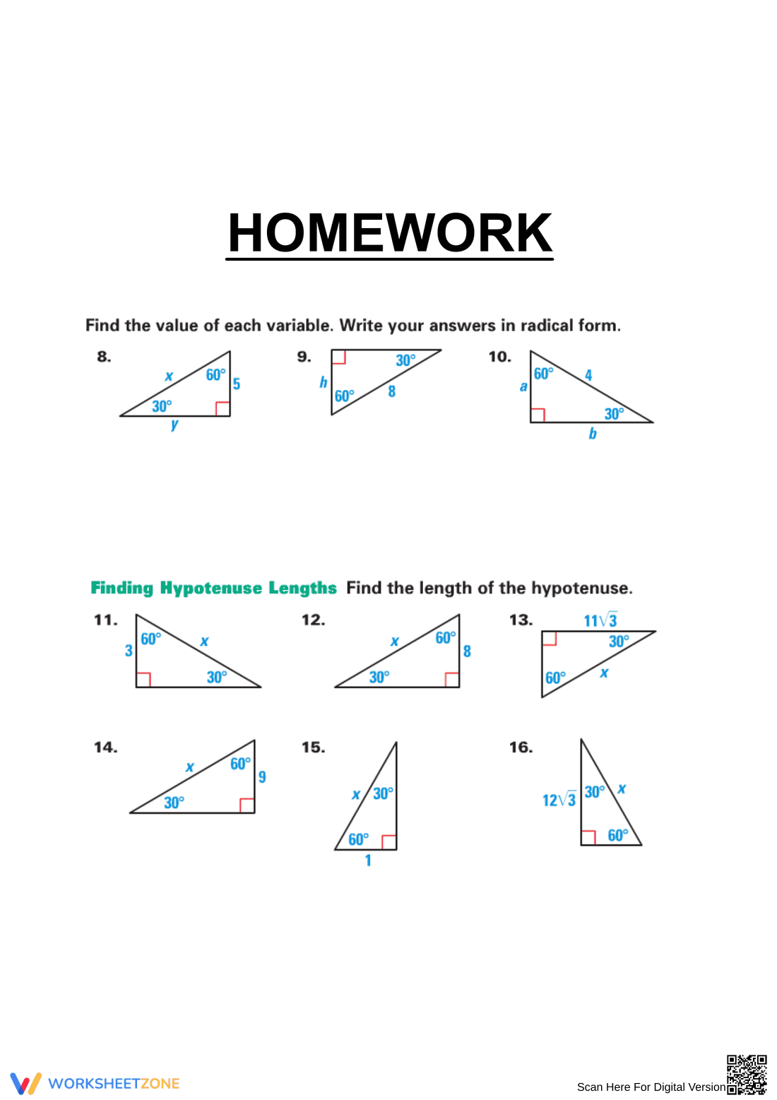 Geometry: 30-60-90 Triangles Guide - Page 4