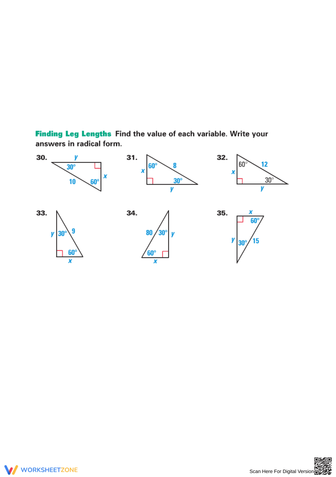Geometry: 30-60-90 Triangles Guide - Page 6